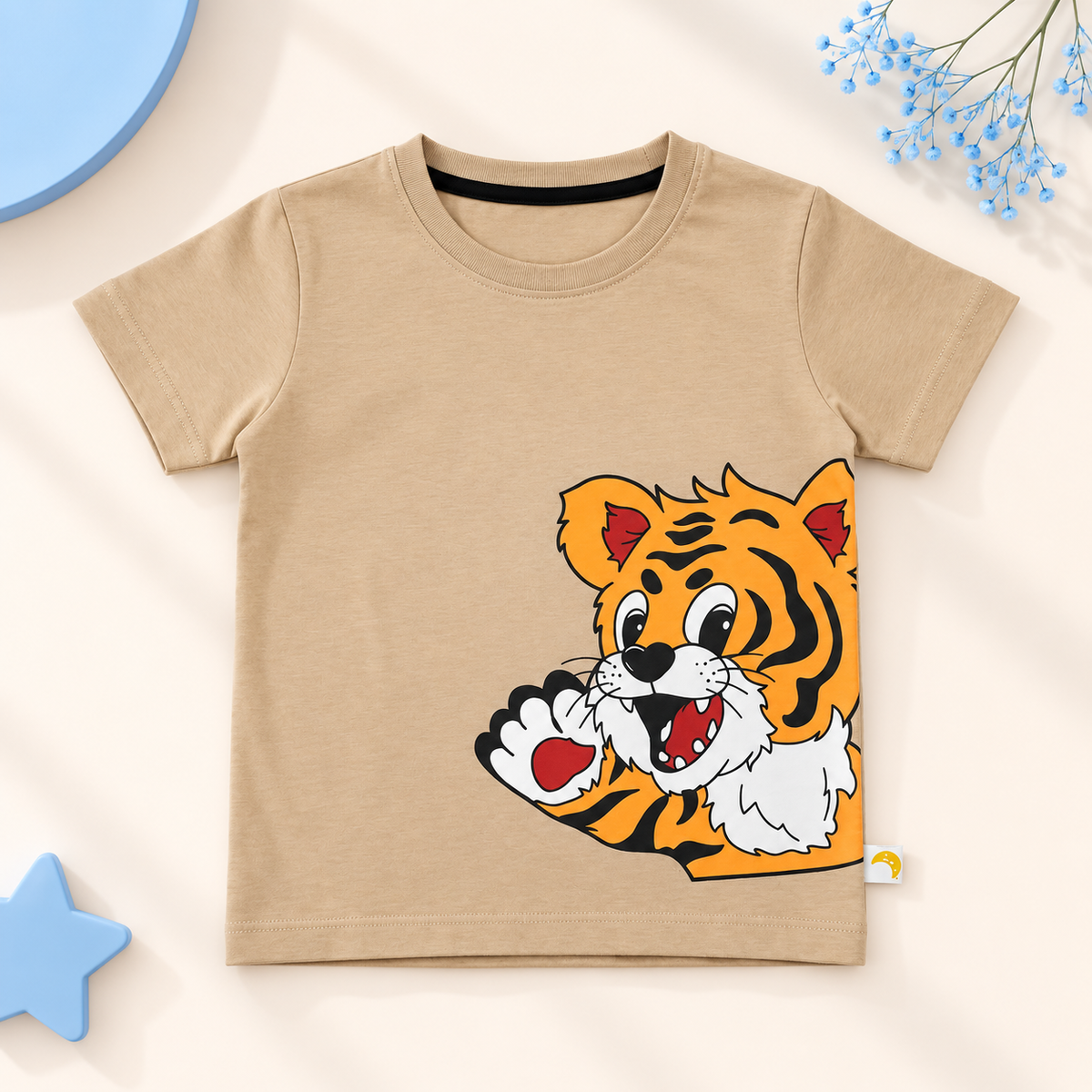 Tiger Graphic Boys Summer T-Shirt