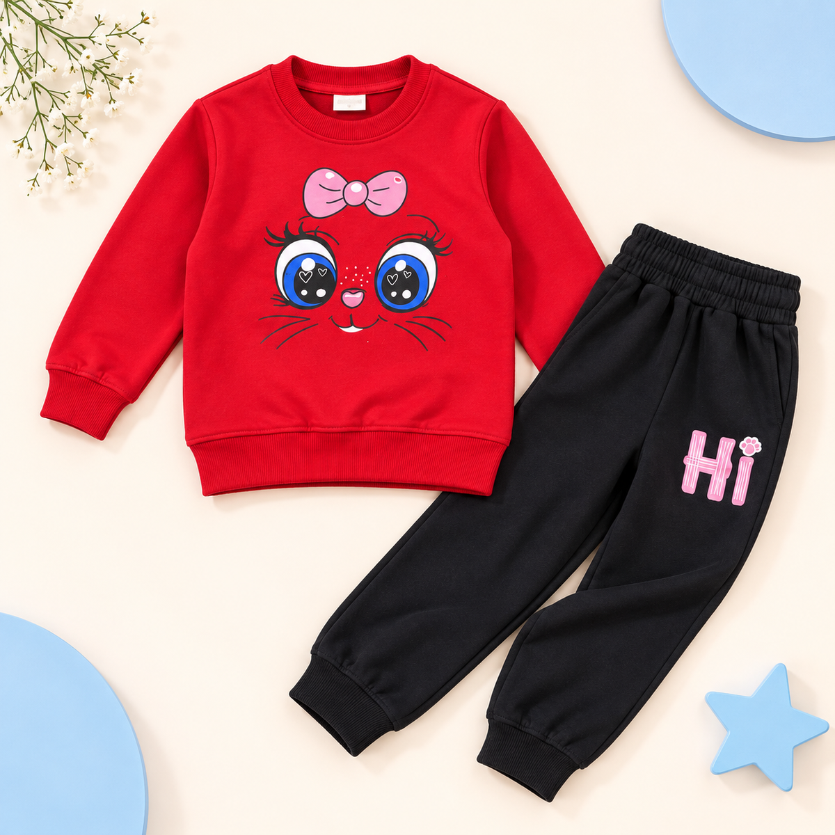 Cute Red Girl Two-Pack
