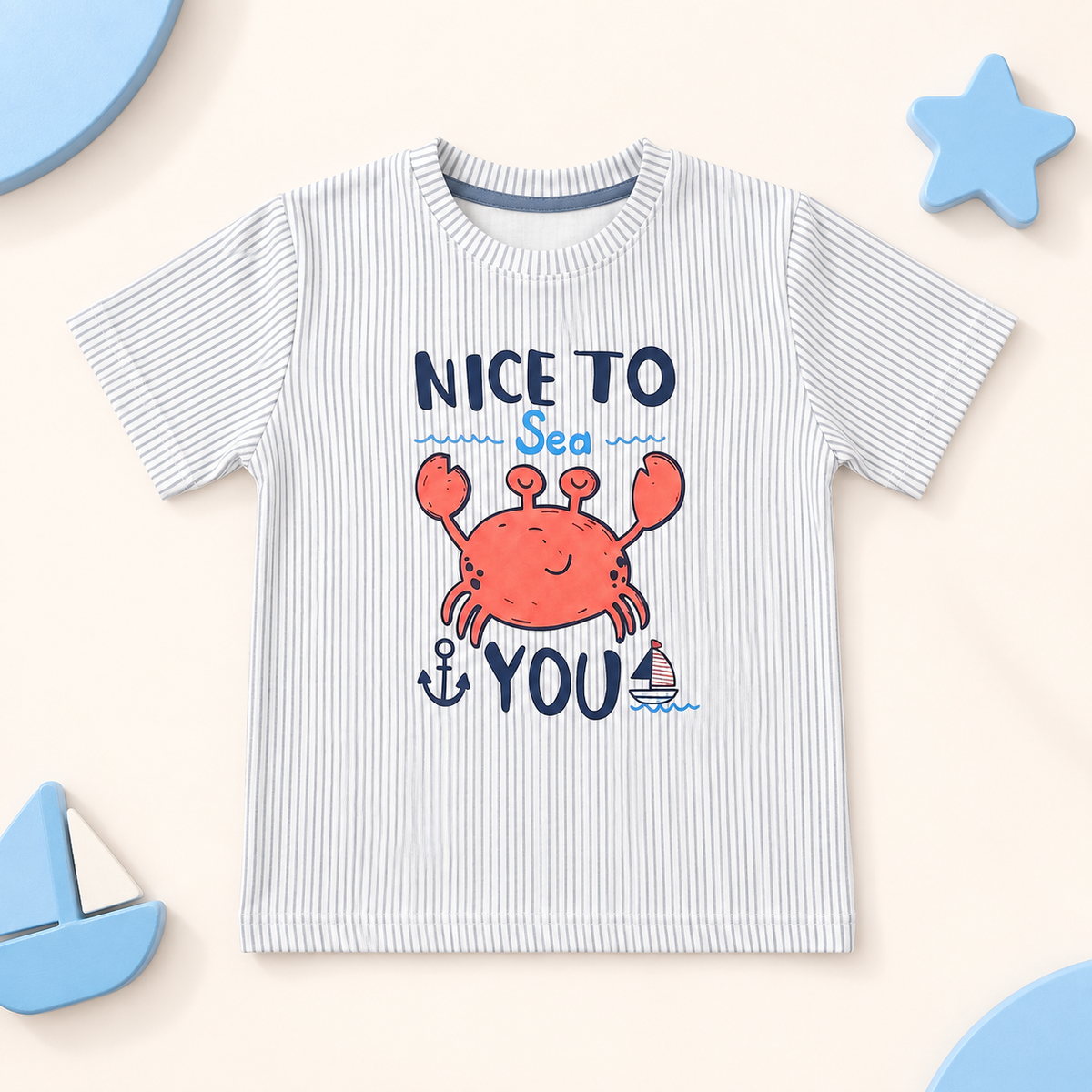 Nice to Sea You Crab Boys T-Shirt