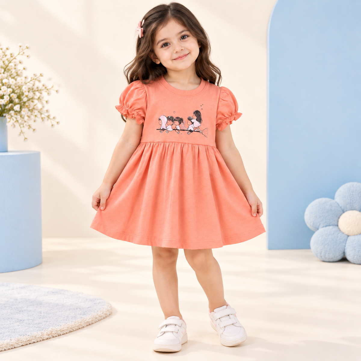 Peach Frock